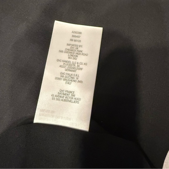 Bob Mackie wearable art Kimono top in Black and Gold size large NWT - Picture 6 of 8